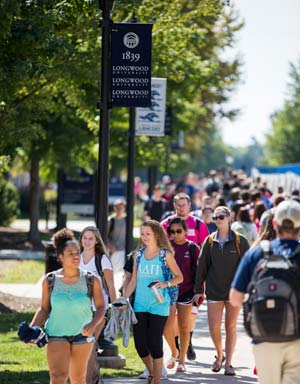Students on Longwood Campus 